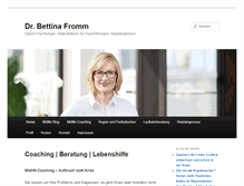 Tablet Screenshot of bettina-fromm.de